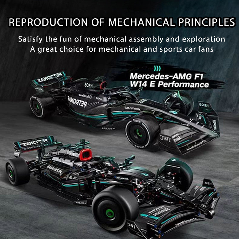 Mercedes-AMG F1 W14 E Performance Race Car Building Set Scale Model Figure Collection Detail Build Display Lego