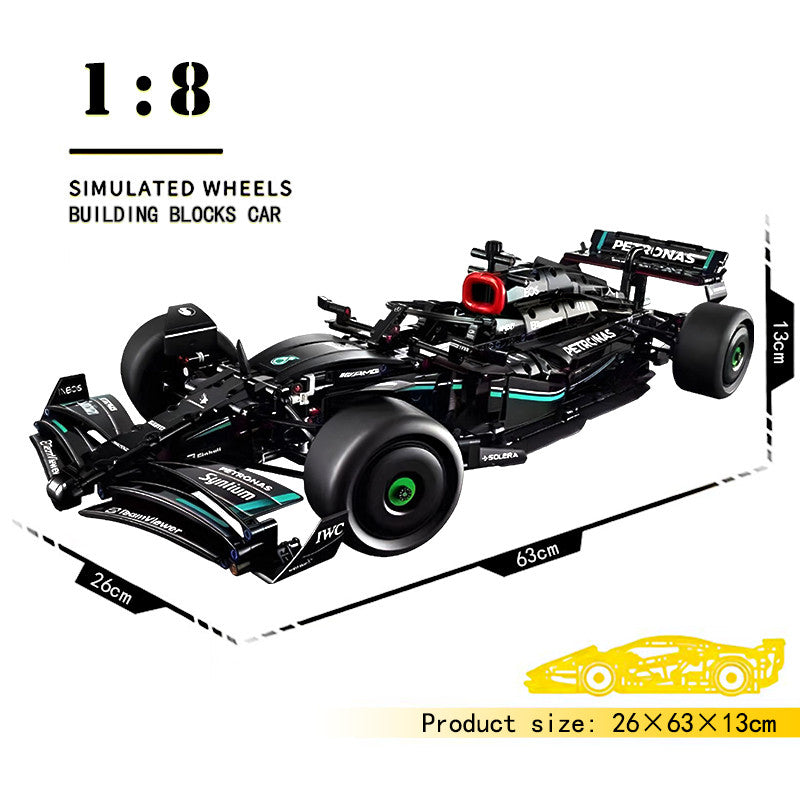 Mercedes-AMG F1 W14 E Performance Race Car Building Set Scale Model Figure Collection Detail Build Display Lego