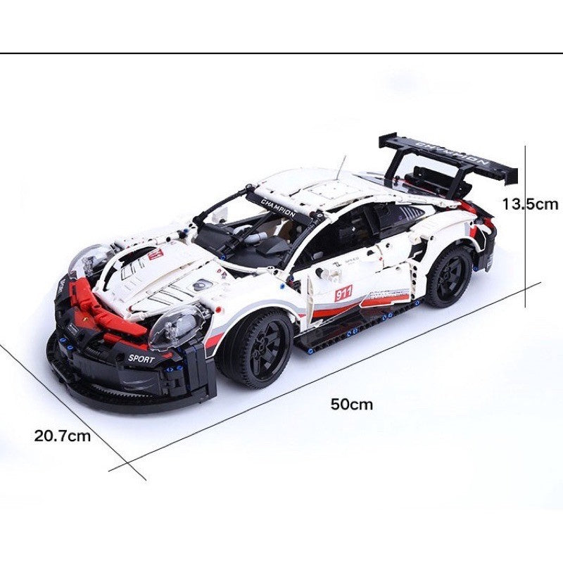 Porsche 911 RSR building blocks Lego Technic car 1:10