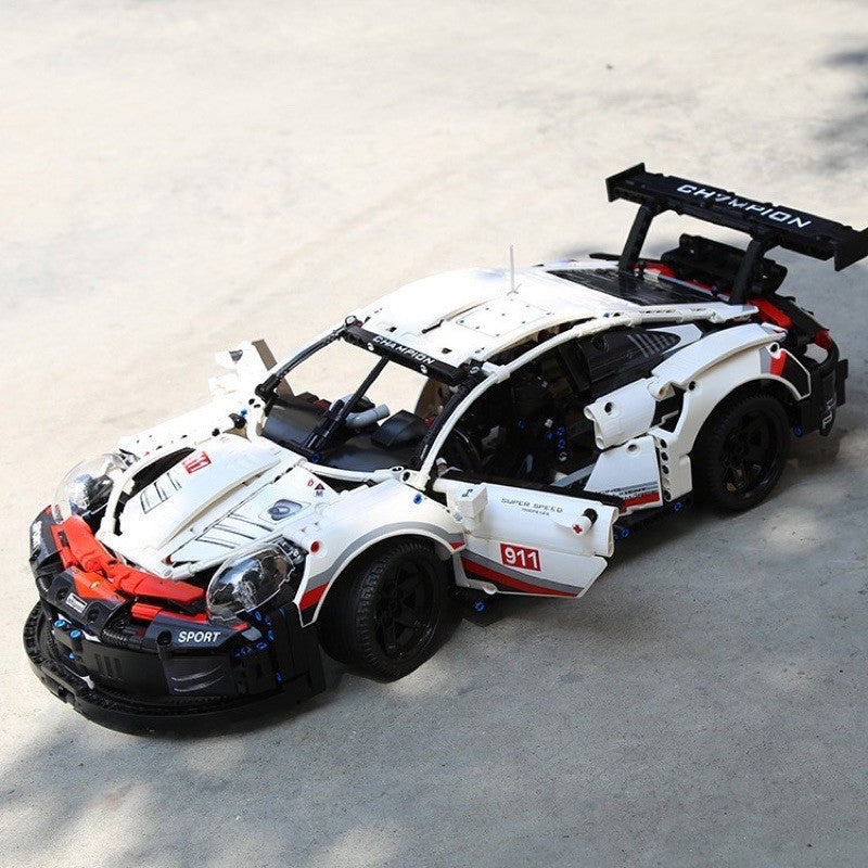 Porsche 911 RSR building blocks Lego Technic car 1:10