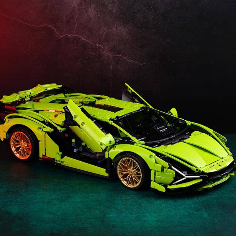 Lamborghini 1:14 building blocks Lego 1280pcs