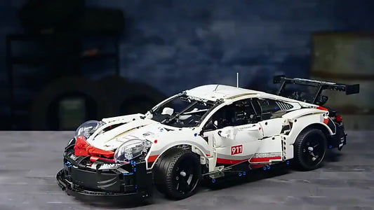 Porsche 911 RSR building blocks Lego Technic car 1:10